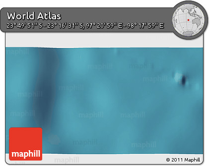 Satellite 3D Map of the Area around 23° 33' 11" S, 97° 49' 29" E