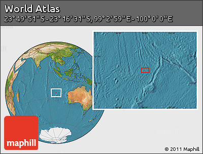 Satellite Location Map of the Area around 23° 33' 11" S, 99° 31' 30" E