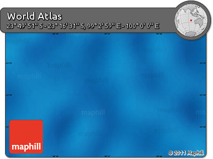 Physical Map of the Area around 23° 33' 11" S, 99° 31' 30" E
