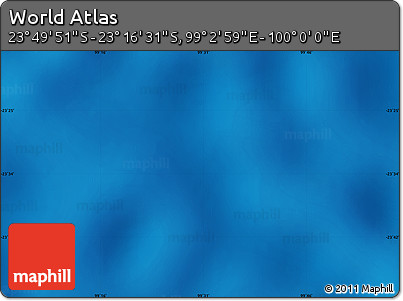Physical Map of the Area around 23° 33' 11" S, 99° 31' 30" E