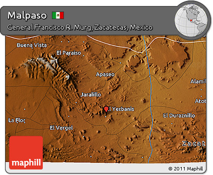 Physical 3D Map of Malpaso