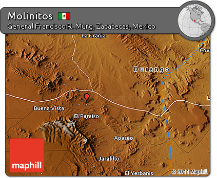 Physical 3D Map of Molinitos