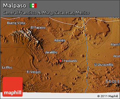 Physical 3D Map of Malpaso