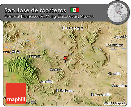 Satellite 3D Map of San José De Morteros