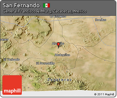 Satellite 3D Map of San Fernando