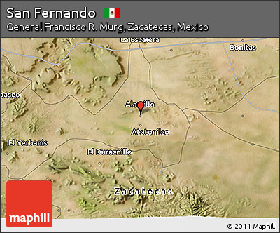 Satellite 3D Map of San Fernando