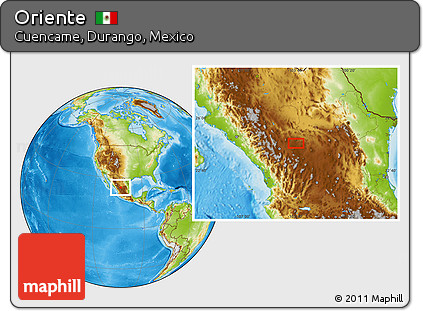 Physical Location Map of Oriente