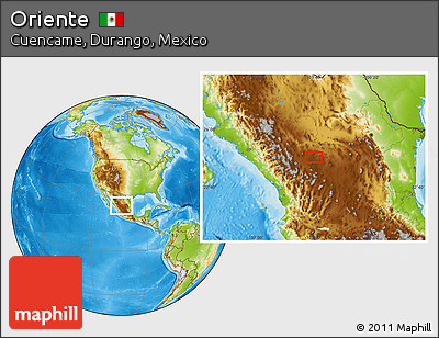 Physical Location Map of Oriente