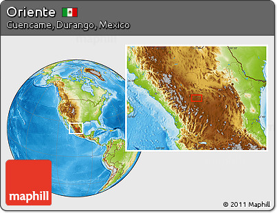 Physical Location Map of Oriente