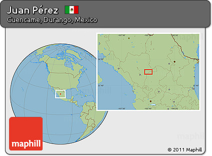Savanna Style Location Map of Juan Pérez
