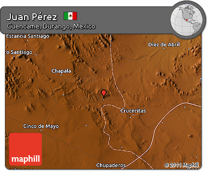 Physical Map of Juan Pérez