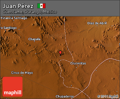 Physical Map of Juan Pérez