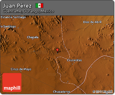 Physical Map of Juan Pérez