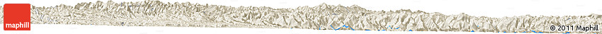 Shaded Relief Horizon Map of the Area around 24° 22' 49" N, 105° 28' 29" E