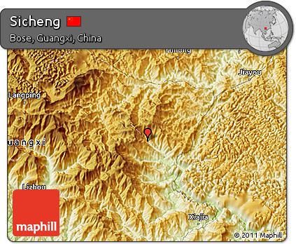 Physical 3D Map of Sicheng