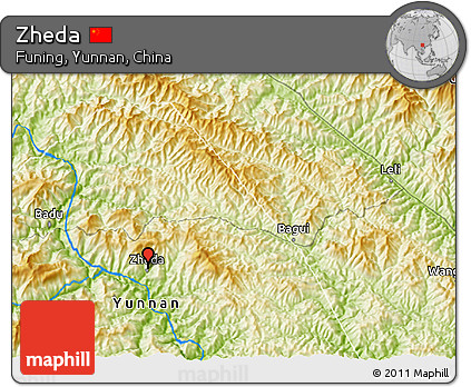 Physical 3D Map of Zheda