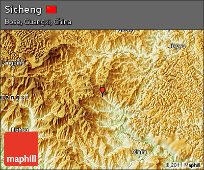 Physical 3D Map of Sicheng
