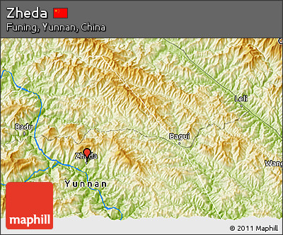 Physical 3D Map of Zheda