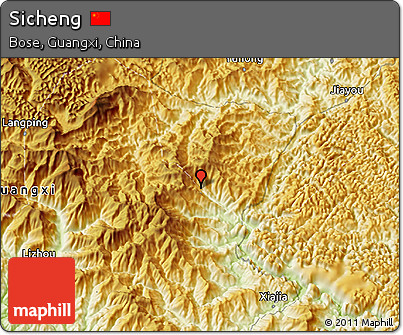 Physical 3D Map of Sicheng