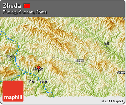 Physical 3D Map of Zheda
