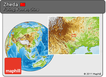 Physical Location Map of Zheda