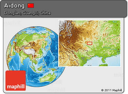Physical Location Map of Aidong