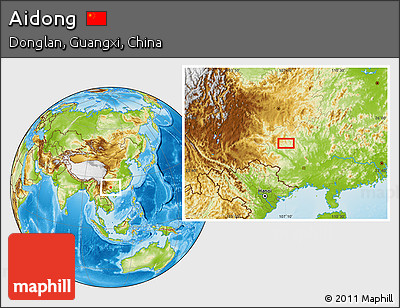 Physical Location Map of Aidong