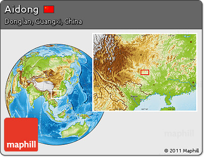 Physical Location Map of Aidong