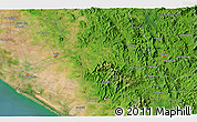 Satellite 3D Map of the area around 24° 22' 49" N, 107° 1' 30" W