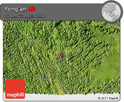 Satellite 3D Map of Yong'an