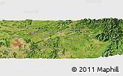 Satellite Panoramic Map of Sanjiang