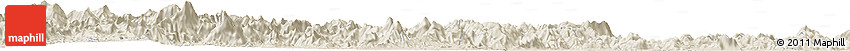 Shaded Relief Horizon Map of Gantangwei