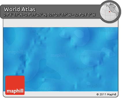 Political 3D Map of the Area around 24° 22' 49" N, 124° 52' 30" W