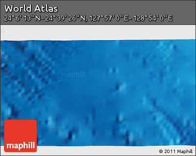 Physical 3D Map of the Area around 24° 22' 49" N, 128° 25' 30" E