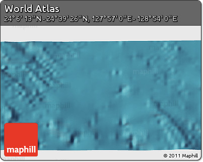 Satellite 3D Map of the Area around 24° 22' 49" N, 128° 25' 30" E