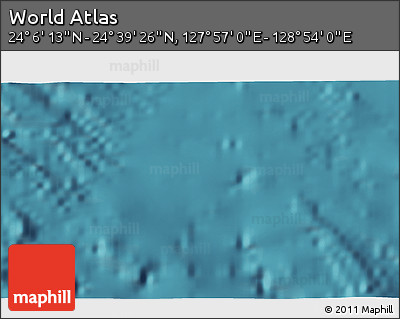 Satellite 3D Map of the Area around 24° 22' 49" N, 128° 25' 30" E