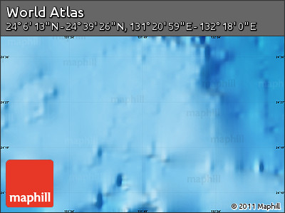 Physical Map of the Area around 24° 22' 49" N, 131° 49' 29" E