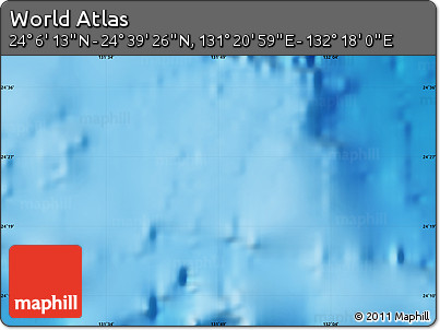Physical Map of the Area around 24° 22' 49" N, 131° 49' 29" E