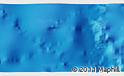 Shaded Relief 3D Map of the area around 24° 22' 49" N, 138° 37' 30" E