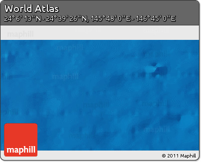 Physical 3D Map of the Area around 24° 22' 49" N, 146° 16' 30" E