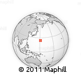 Outline Map of the Area around 24° 22' 49" N, 151° 22' 30" E, rectangular outline
