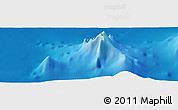 Physical Panoramic Map of the area around 24° 22' 49" N, 153° 55' 30" E