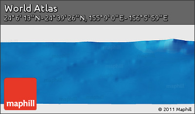 Physical Panoramic Map of the Area around 24° 22' 49" N, 155° 37' 30" E
