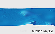 Shaded Relief Panoramic Map of the area around 24° 22' 49" N, 160° 43' 29" E