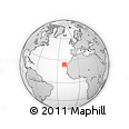 Outline Map of the Area around 24° 22' 49" N, 20° 19' 30" W, rectangular outline
