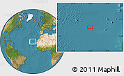 Satellite Location Map of the area around 24° 22' 49" N, 23° 43' 30" W