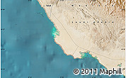 Satellite Map of the area around 24° 22' 49" N, 37° 28' 30" E