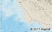 Shaded Relief Map of the area around 24° 22' 49" N, 37° 28' 30" E