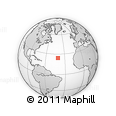 Outline Map of the Area around 24° 22' 49" N, 40° 43' 30" W, rectangular outline