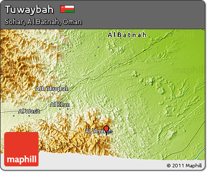 Physical 3D Map of Tuwaybah